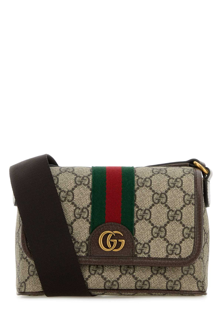 Gucci 82% Polyurethane crossbody bag in beige
