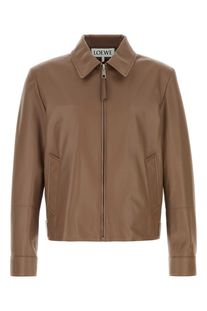 Taupe Exterior: Lamb Lining: Cotton Giacche E Gilet