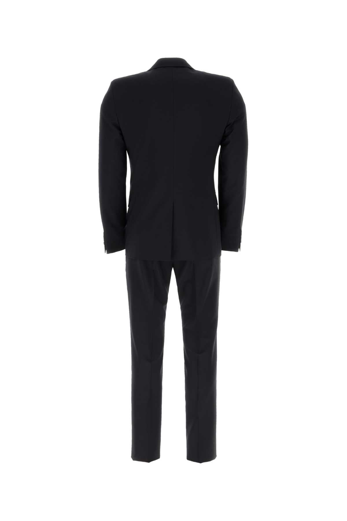 Midnight Blue Wool Blend Suit Bleu Completi