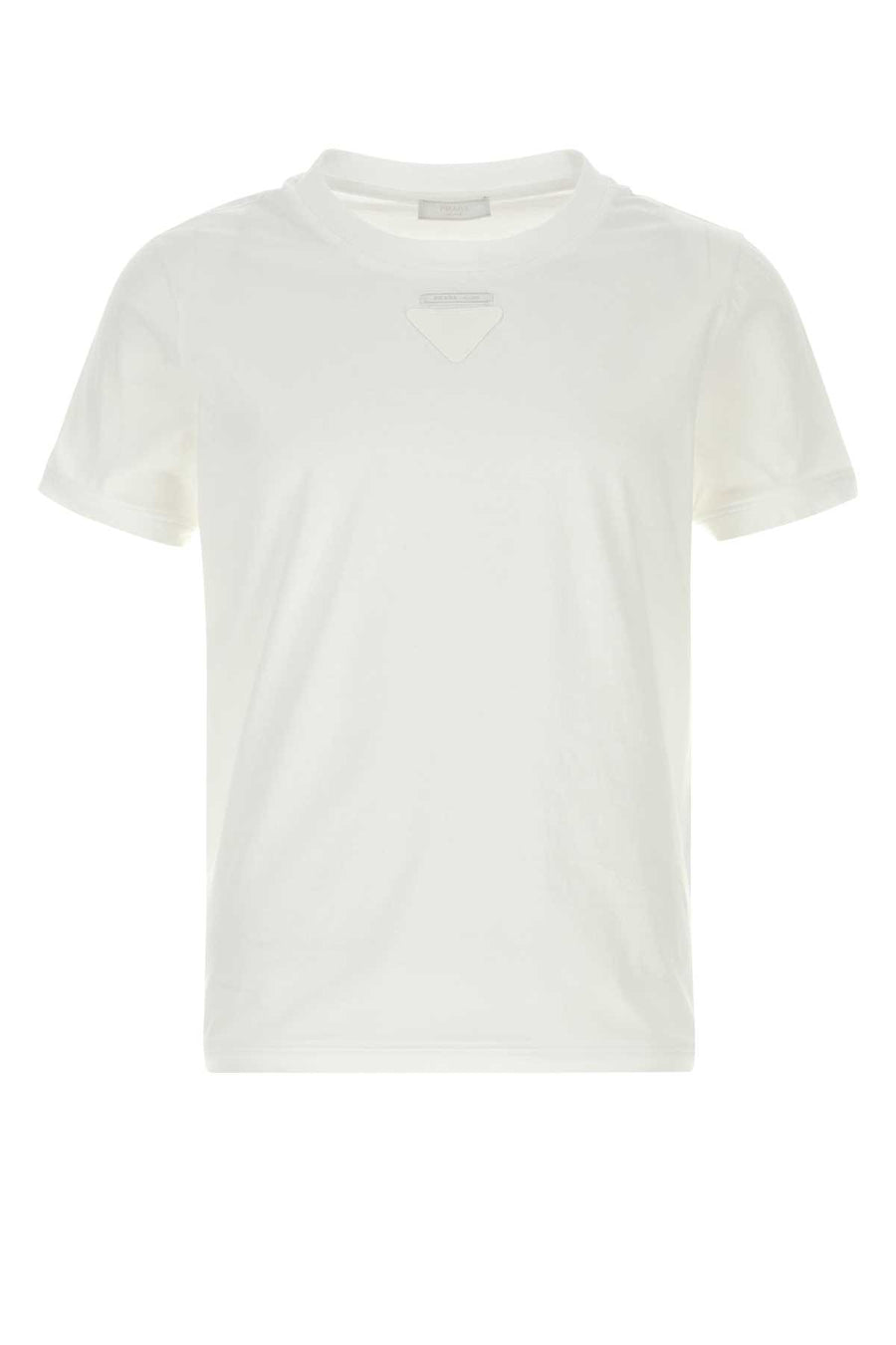 Prada Exterior: 100% Cotton t-shirt in white