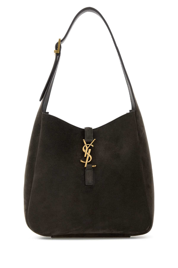 Saint Laurent Exterior: 100% Calf; Finishing: Antiqued golden metal shoulder bag in gray