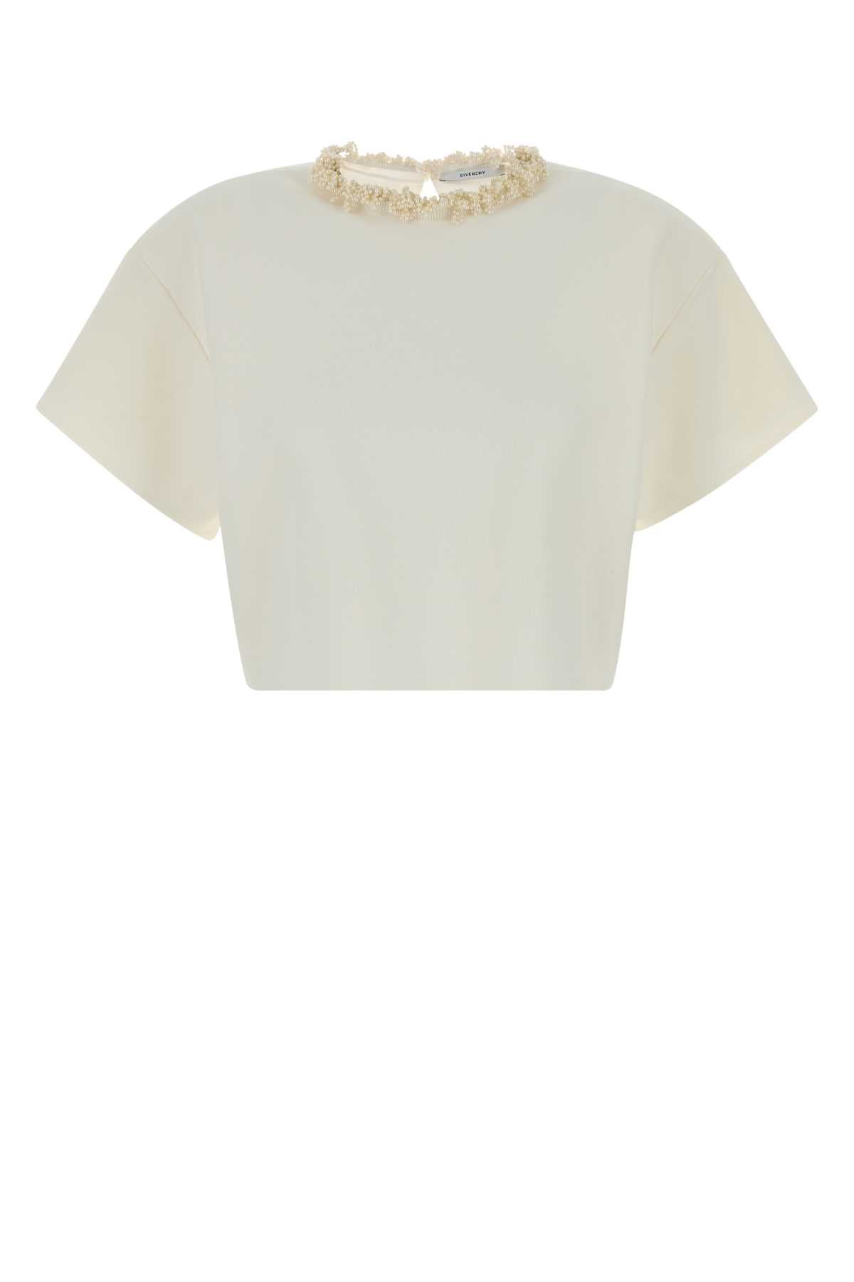 Ivory Exterior: Viscose Polyester Maglie