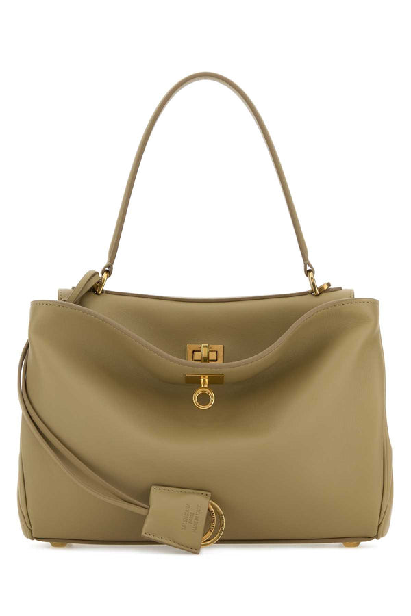 Balenciaga Handle T Domesticated Calf top handle bag in beige