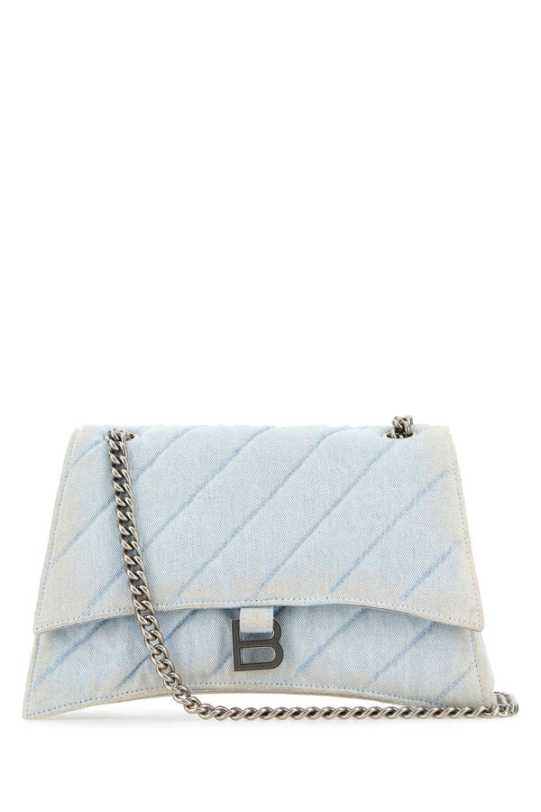 Balenciaga Exterior: 100% Fabric shoulder bag in blue