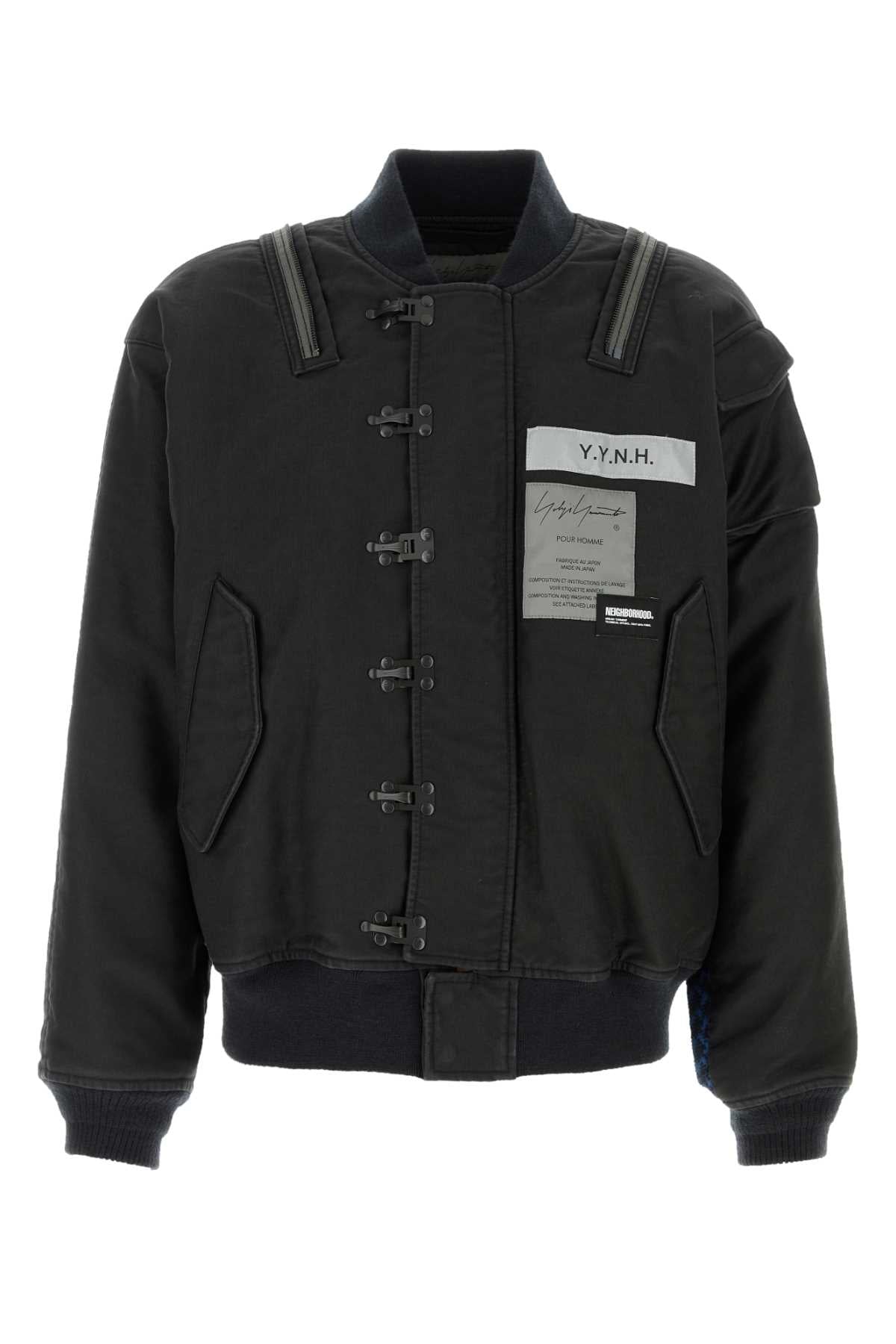 Black Denim Yohji Yamamoto X Neighborhood Bomber Jacket Giubbini