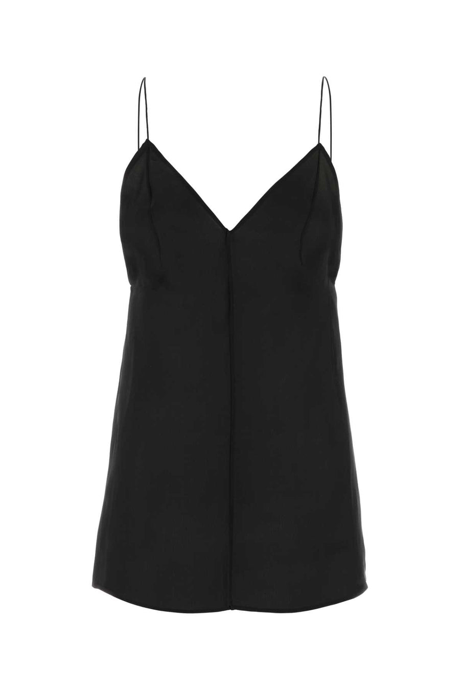 Khaite 100% Silk tank top in black