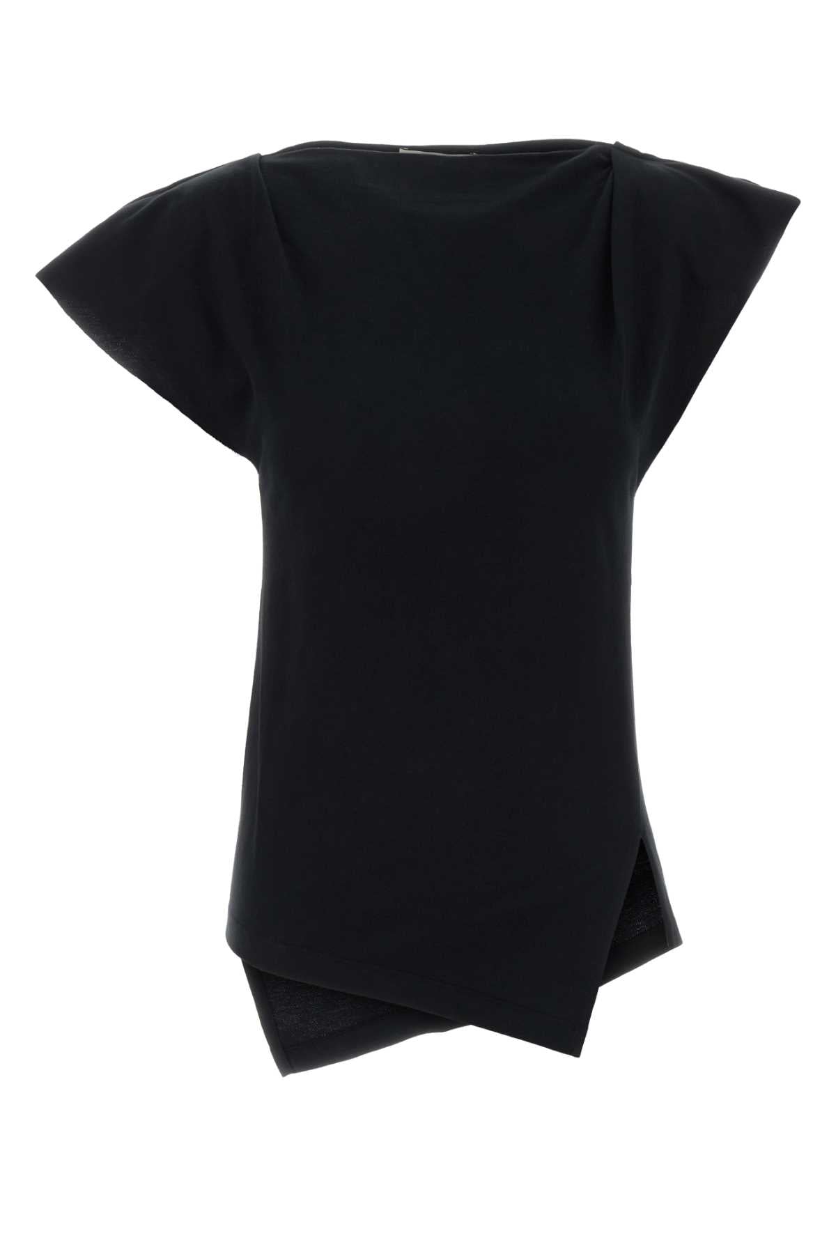 Black Cotton Sebani Top Matiere Principale:coton (1) Camicie