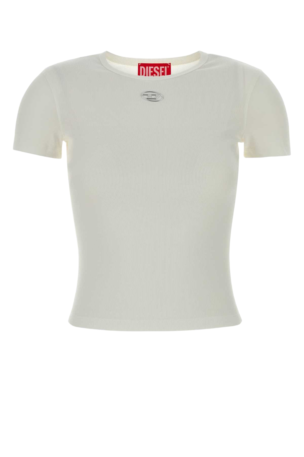 White Stretch Cotton T-Elle T-Shirt 141 Co Ea