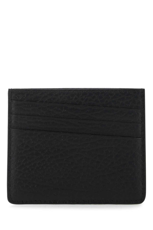 Maison Margiela Holder Exterior: 100% Bovine Leather; Interior: 100% Bovine Leather; Lining: 100% Viscose card case in black