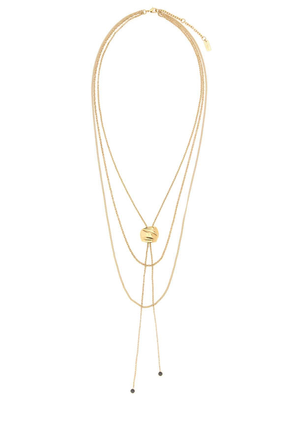 Chloé Brass with gold finishing necklace in gold