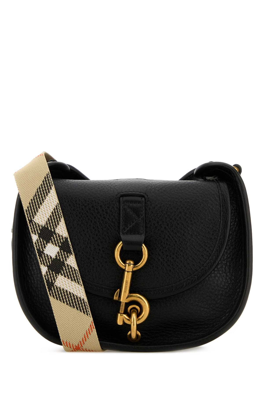 Burberry Clip 100% Calf Grain Leather (Bos Taurus) crossbody bag in black