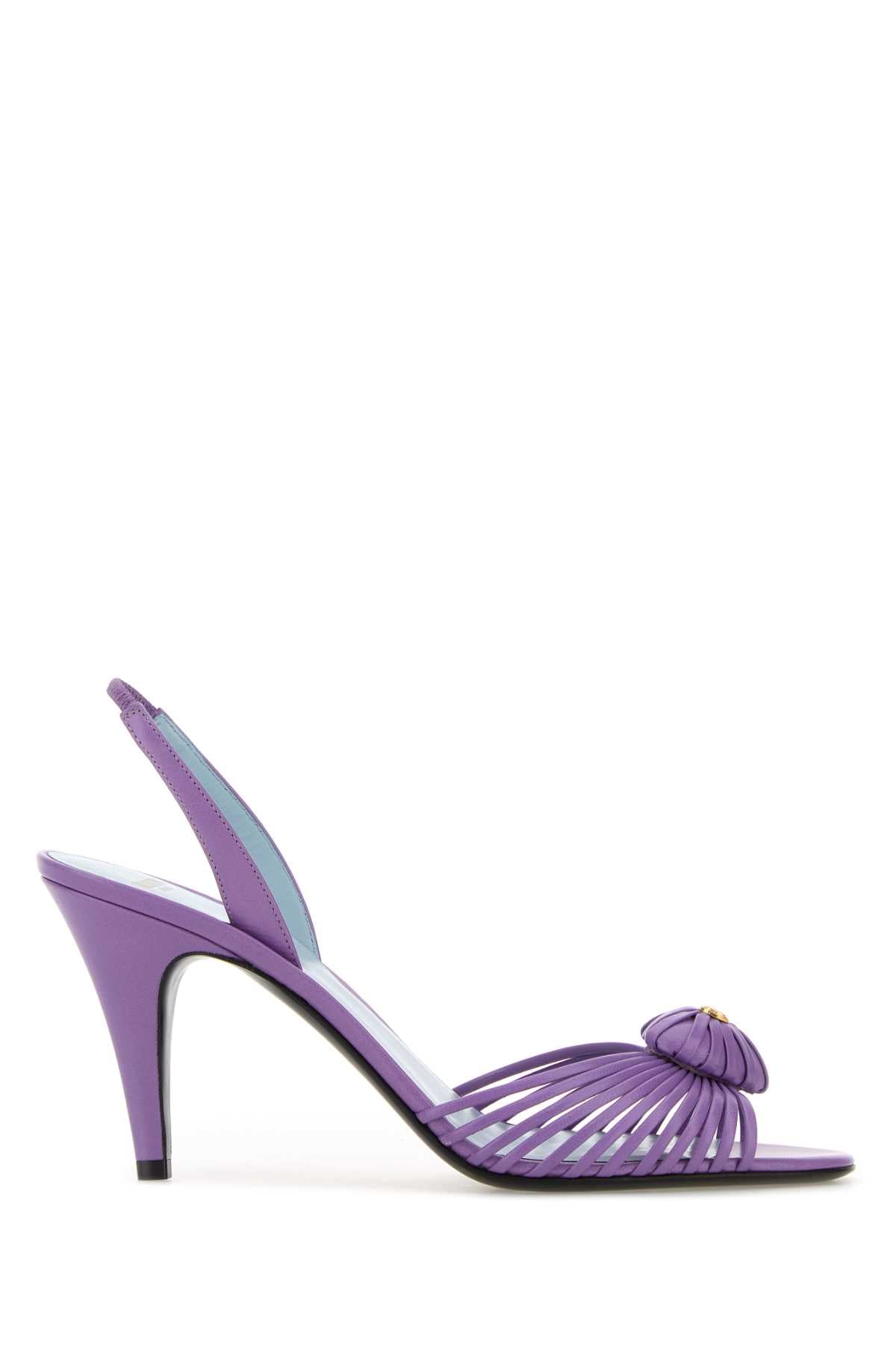 Purple Leather Royal Sandals Glicine Sandali