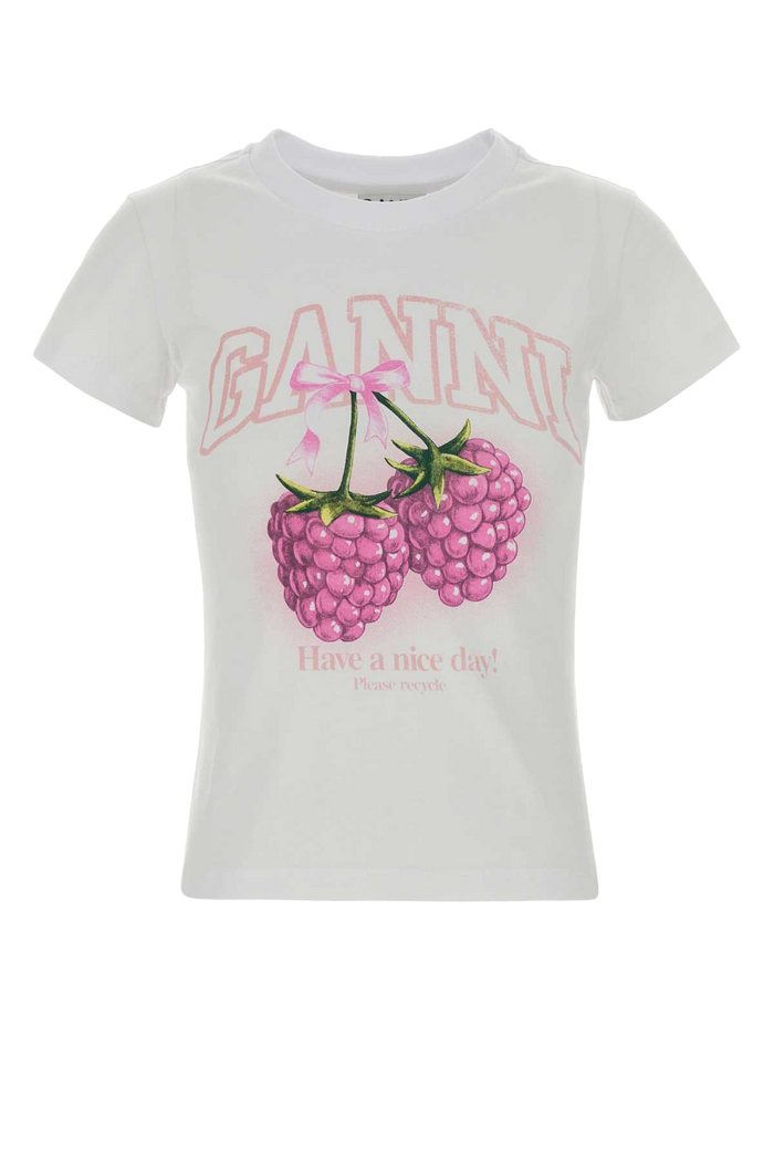 White Cotton T-Shirt Brightwhite Exterior: Organic