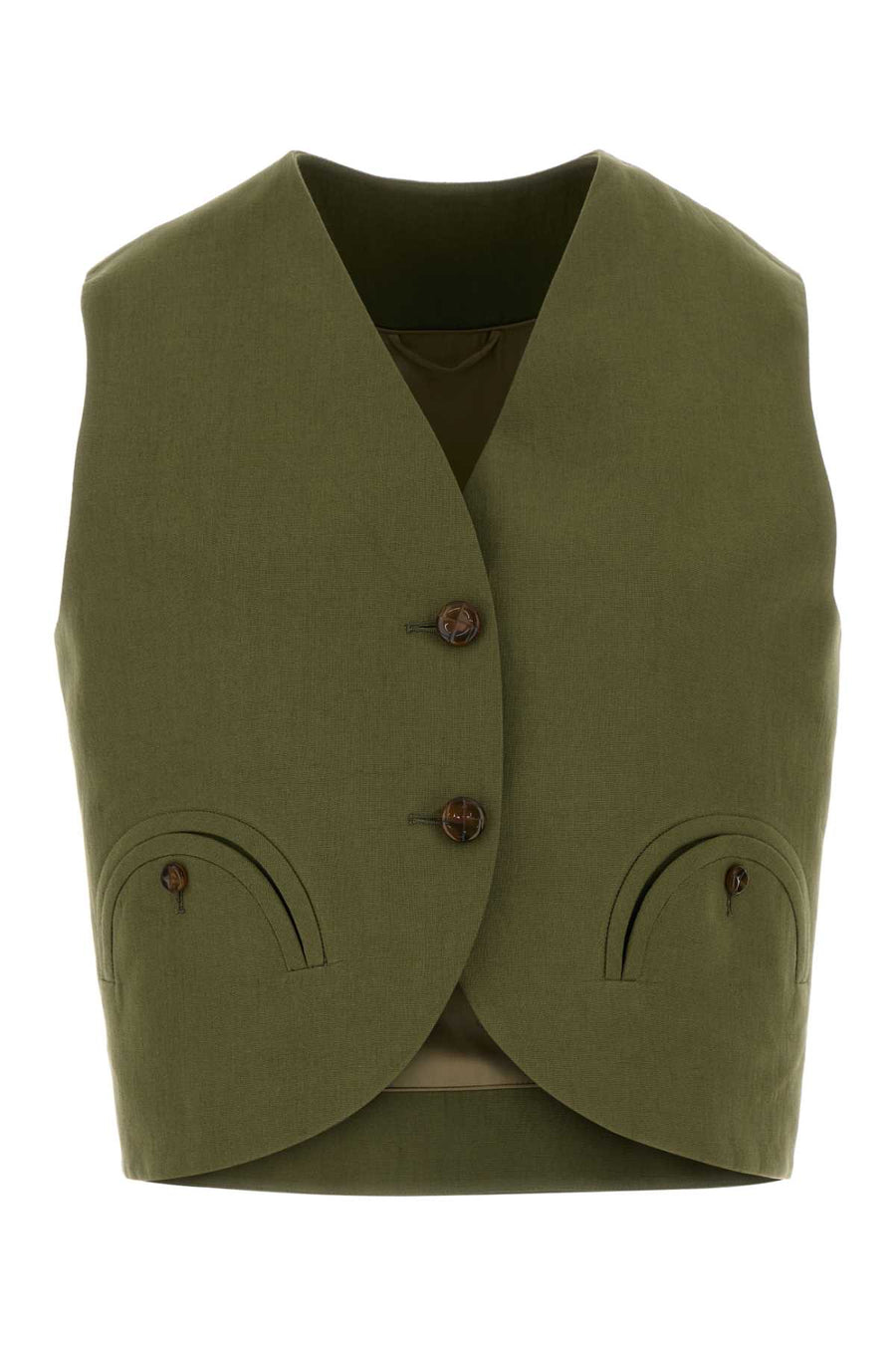 Blaze Gliss Exterior: 100% Linen vest in green
