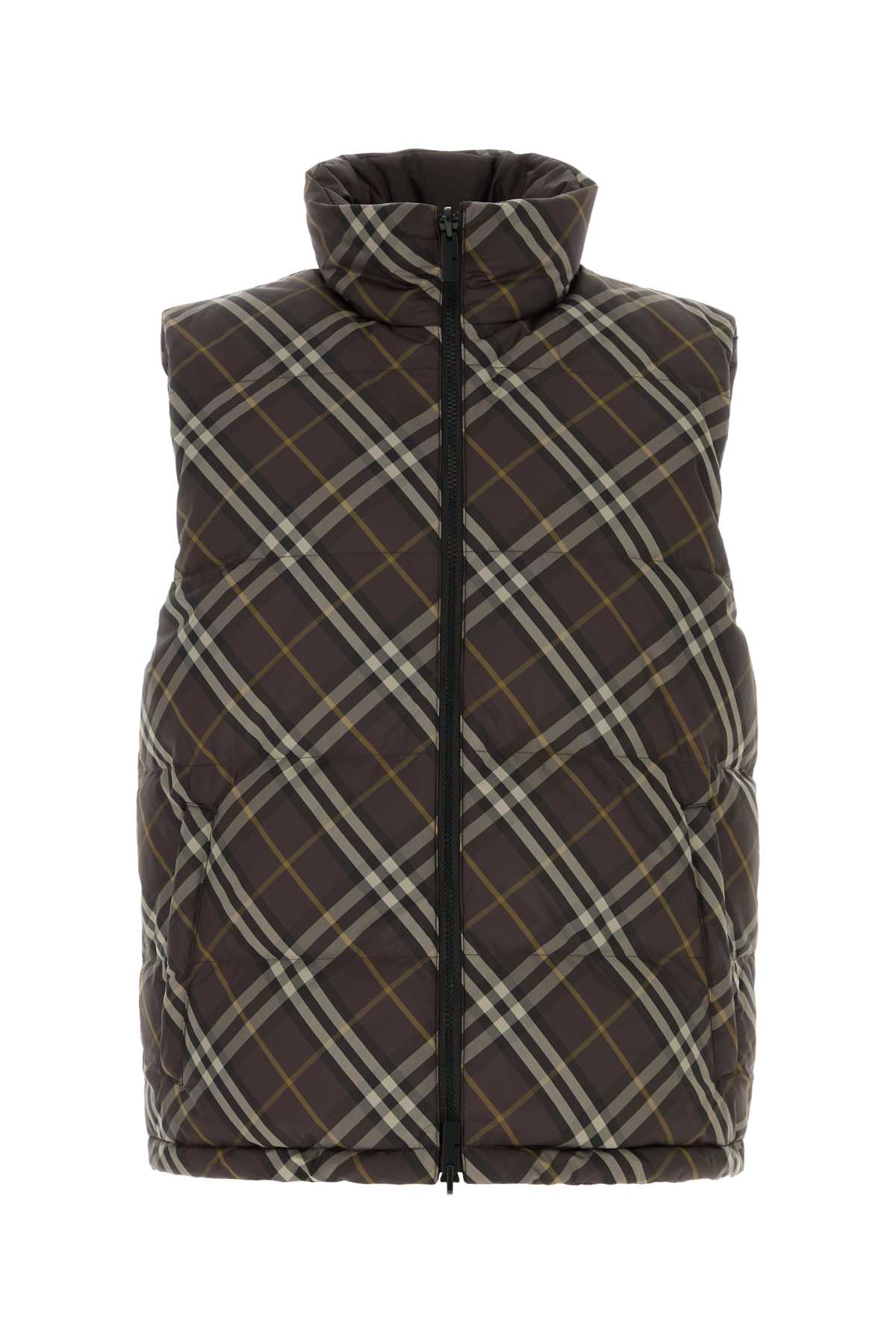 Embroidered Polyester Reversibile Down Jacket Truffleipcheck Piumini