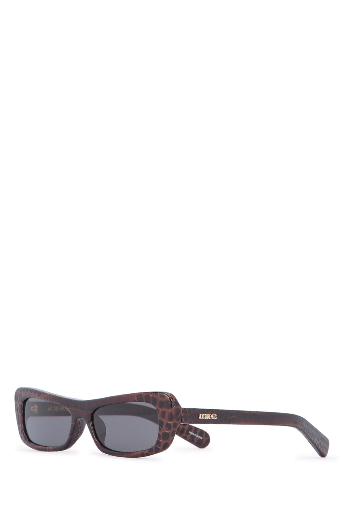 Les Lunettes Capri Darkbrown Calf Leather Occhiali Da Sole