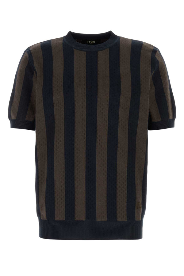 Fendi Fendi 55% Silk t-shirt in navy