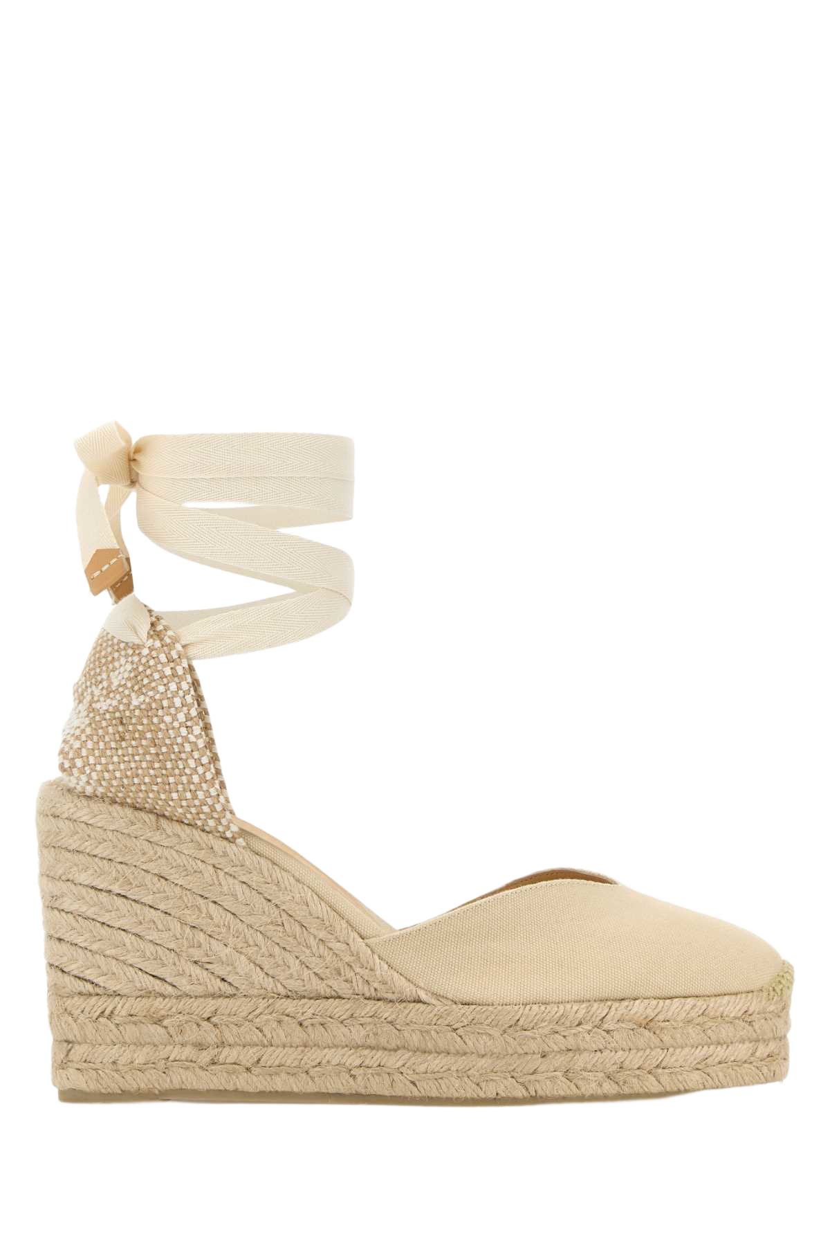Ivory Canvas Chiara Wedges Espadrillas