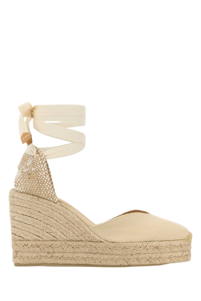 Ivory Canvas Chiara Wedges Espadrillas