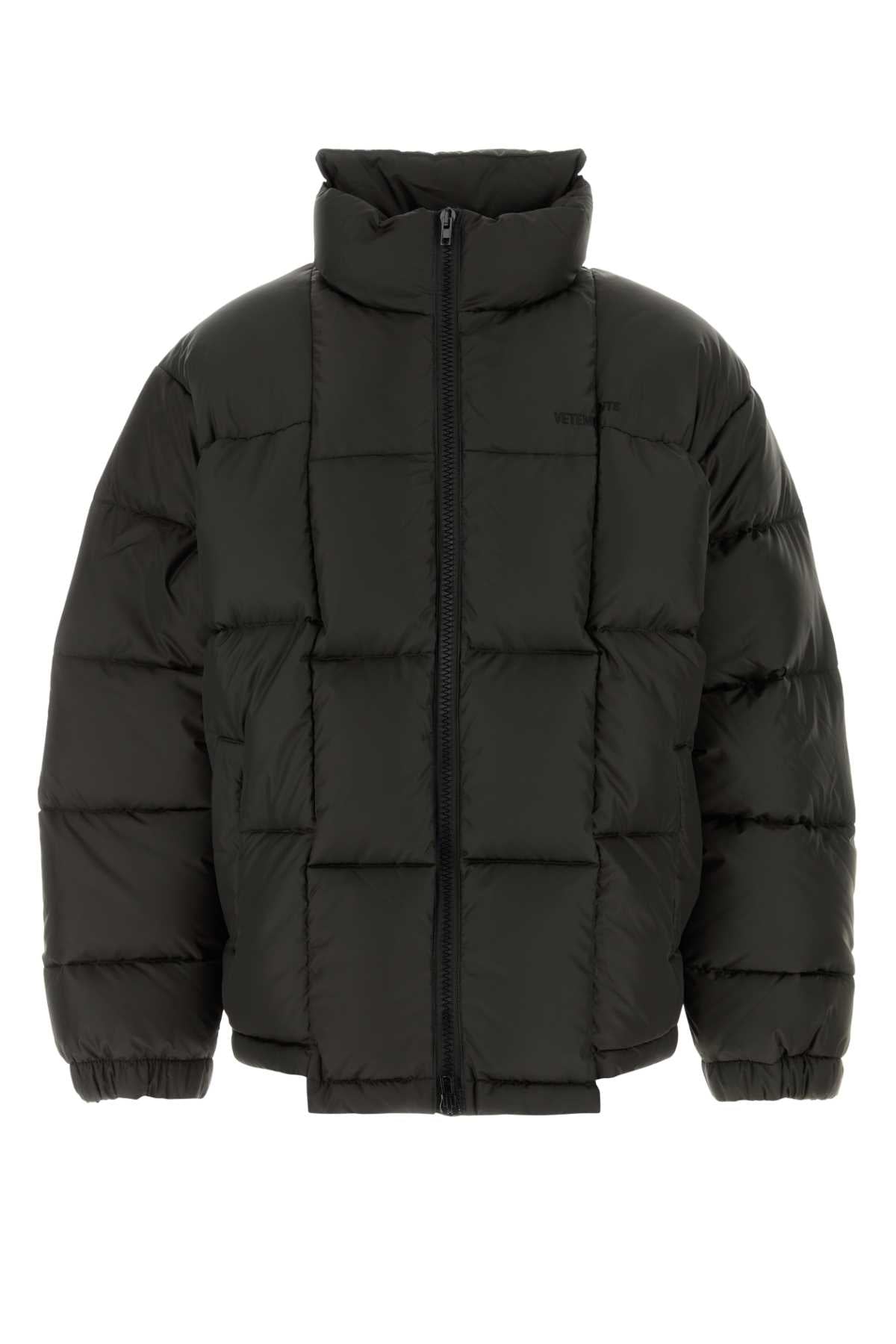 Dark Brown Polyester Down Jacket Blackout Piumini