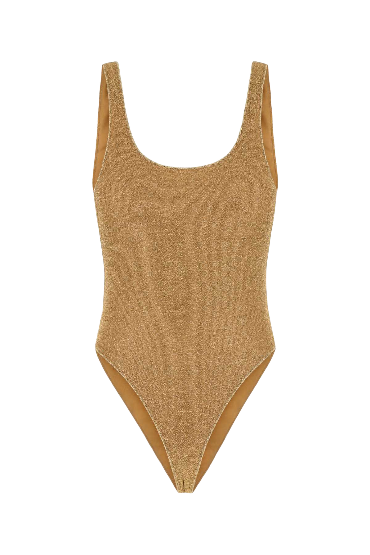 Gold Nylon Blend Lumiere Swimsuit Costumi Da Bagno