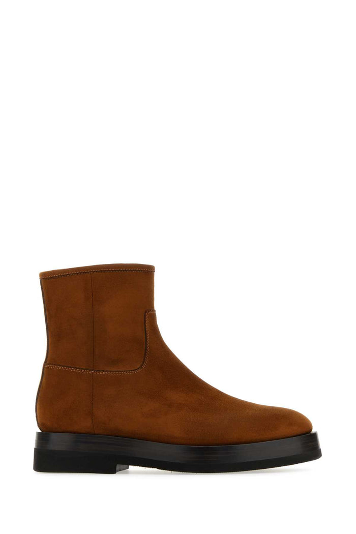 Caramel Suede Ankle Boots M40 Stivali