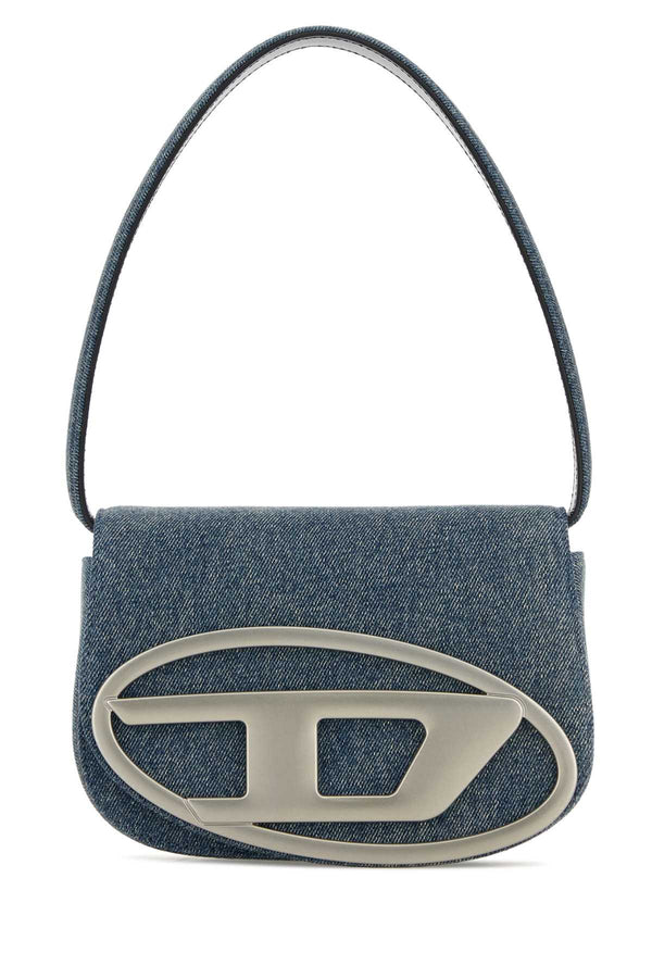Diesel 90% Cotton shoulder bag in blue