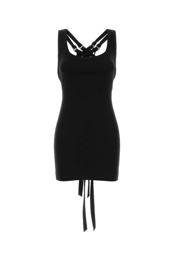 The Attico 65% Viscose dress in black