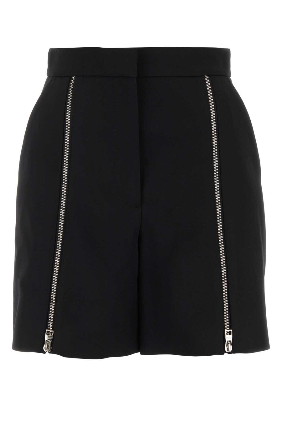 Alexander McQueen Exterior: 100% Wool; Lining: 100% Cupro bermuda shorts in black