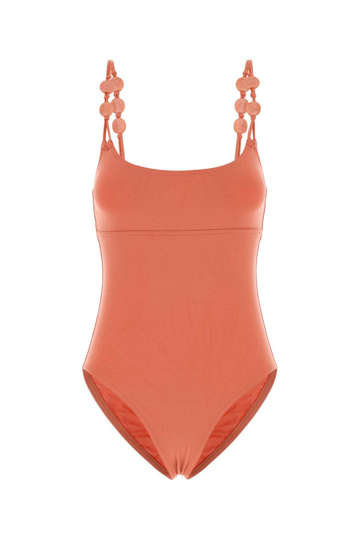 Peach Stretch Nylon Lynda Swimsuit Lassi Costumi Da Bagno