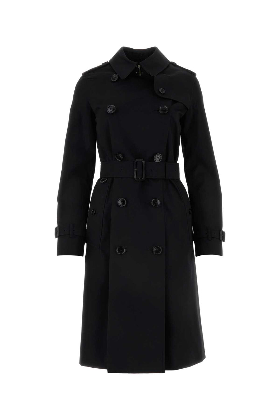 Burberry Exterior: 100% Cotton; Lining: 100% Cotton trench coat in black