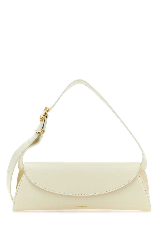 Jil Sander Leather (body) shoulder bag in white