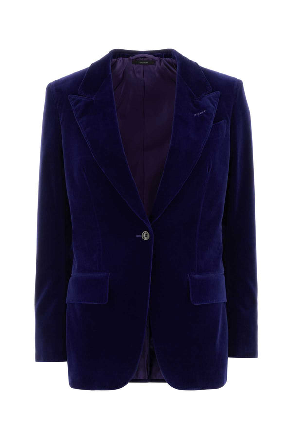Tom Ford Exterior: 98% Cotton blazer in navy