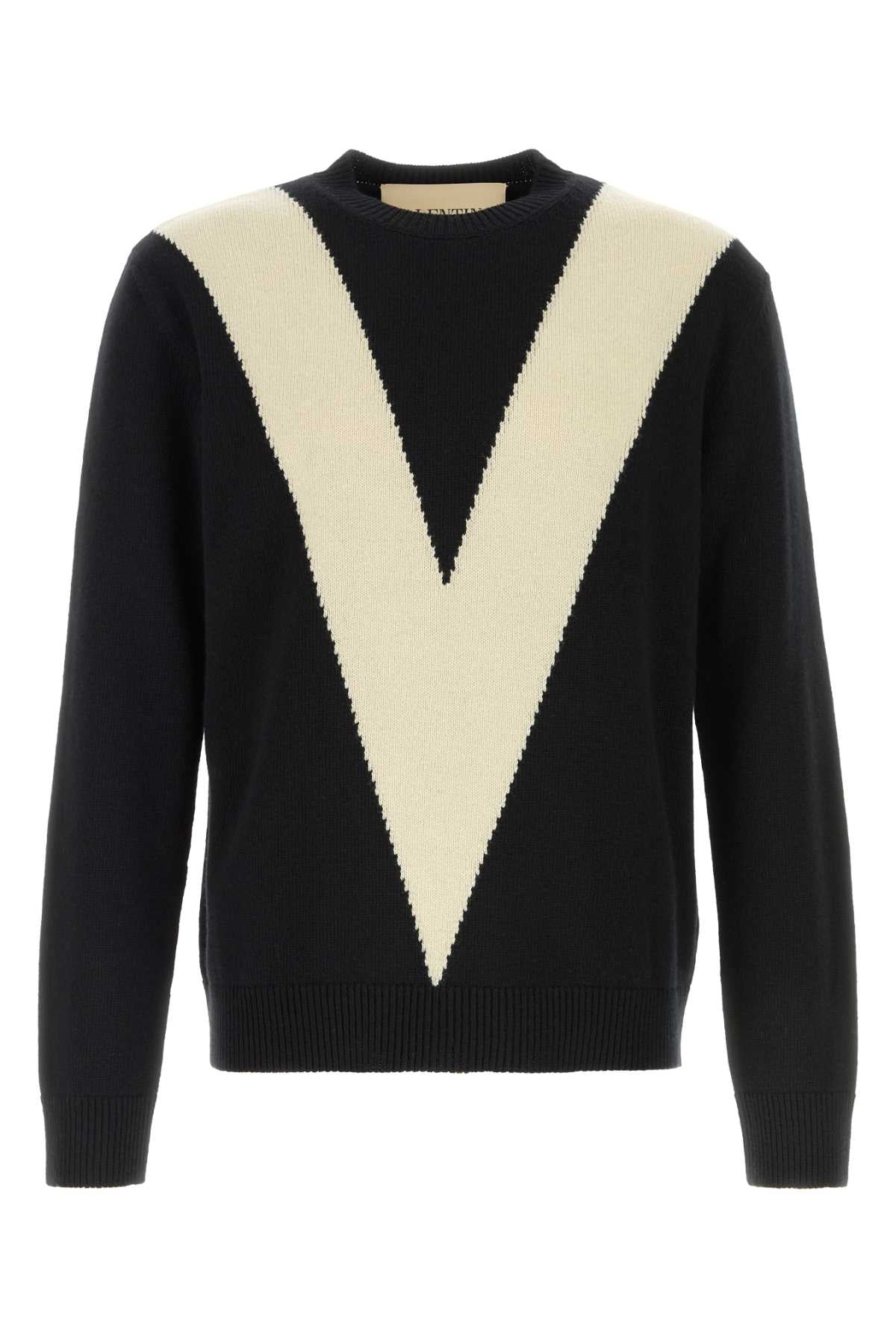 Black Wool Sweater Neroburro Virgin Maglie