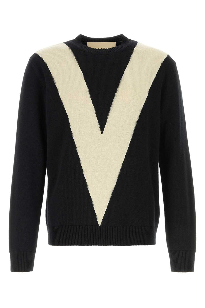 Black Wool Sweater Neroburro Virgin Maglie
