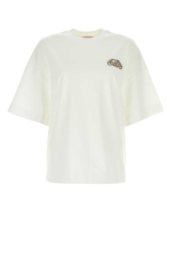Alexander McQueen 100% Cotton t-shirt in white