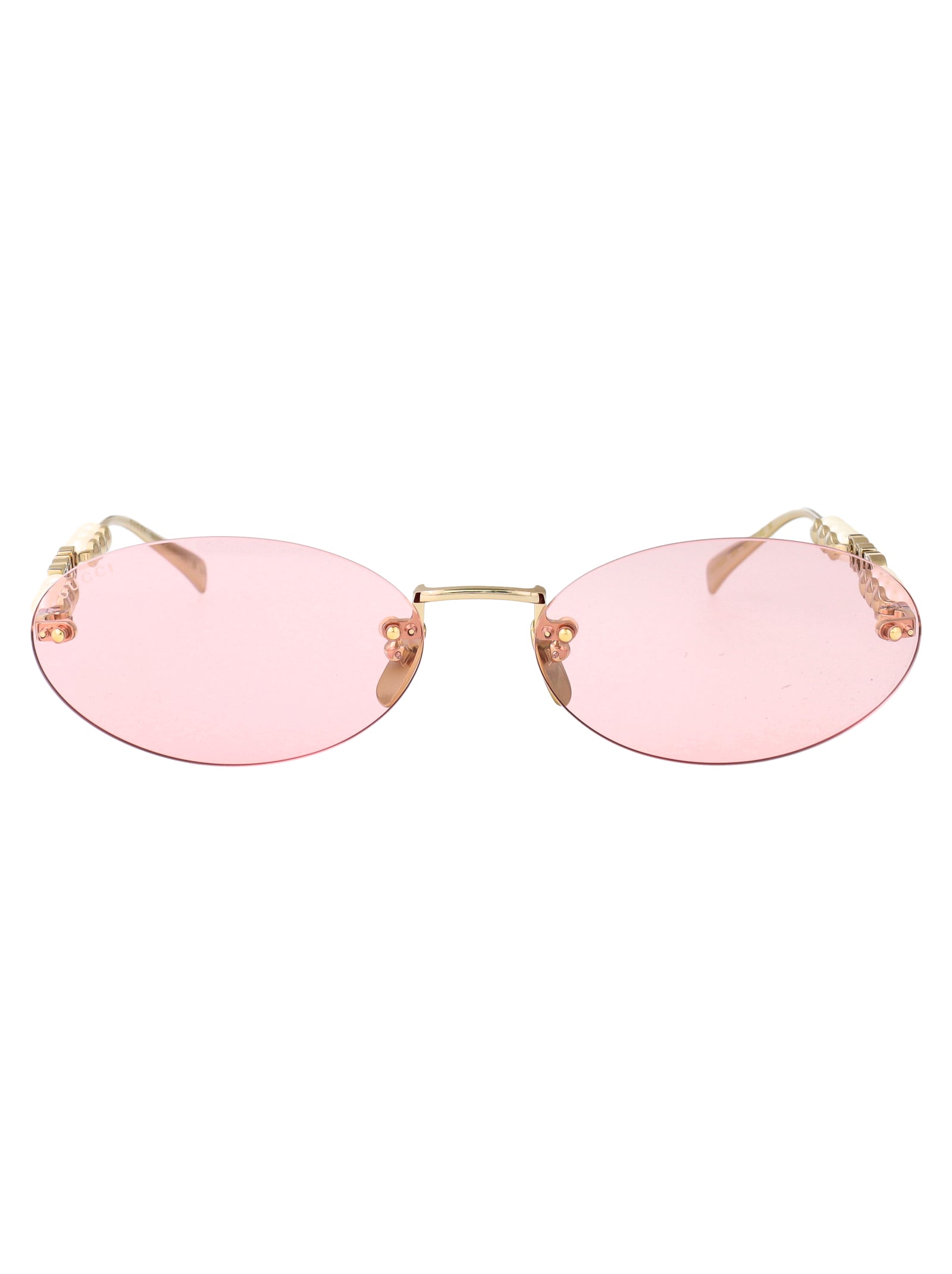 Gg1922s 004 Gold-gold-pink Metal Sunglasses