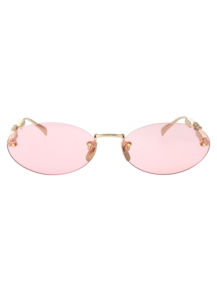 Gg1922s 004 Gold-gold-pink Metal Sunglasses