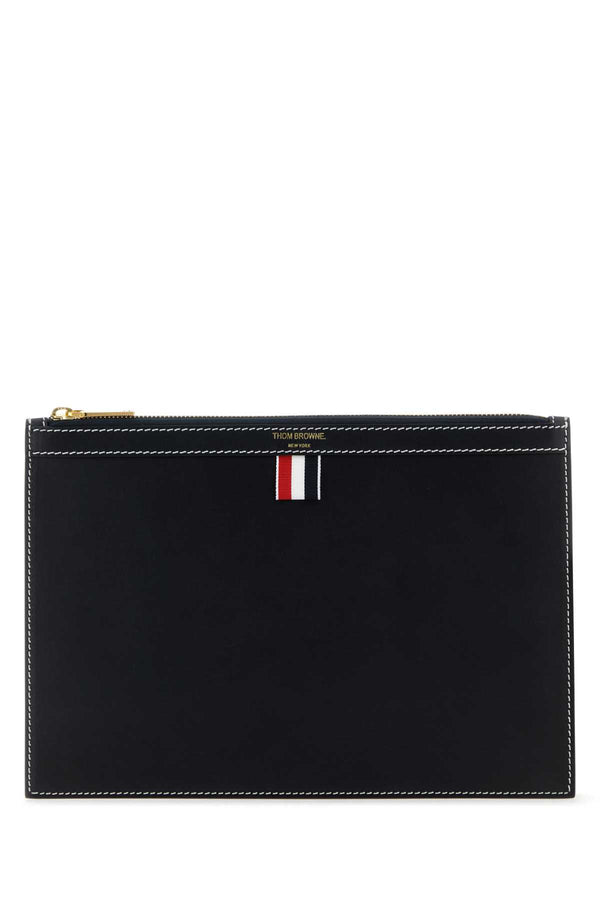 Thom Browne Exterior: 100% Leather wallet in navy