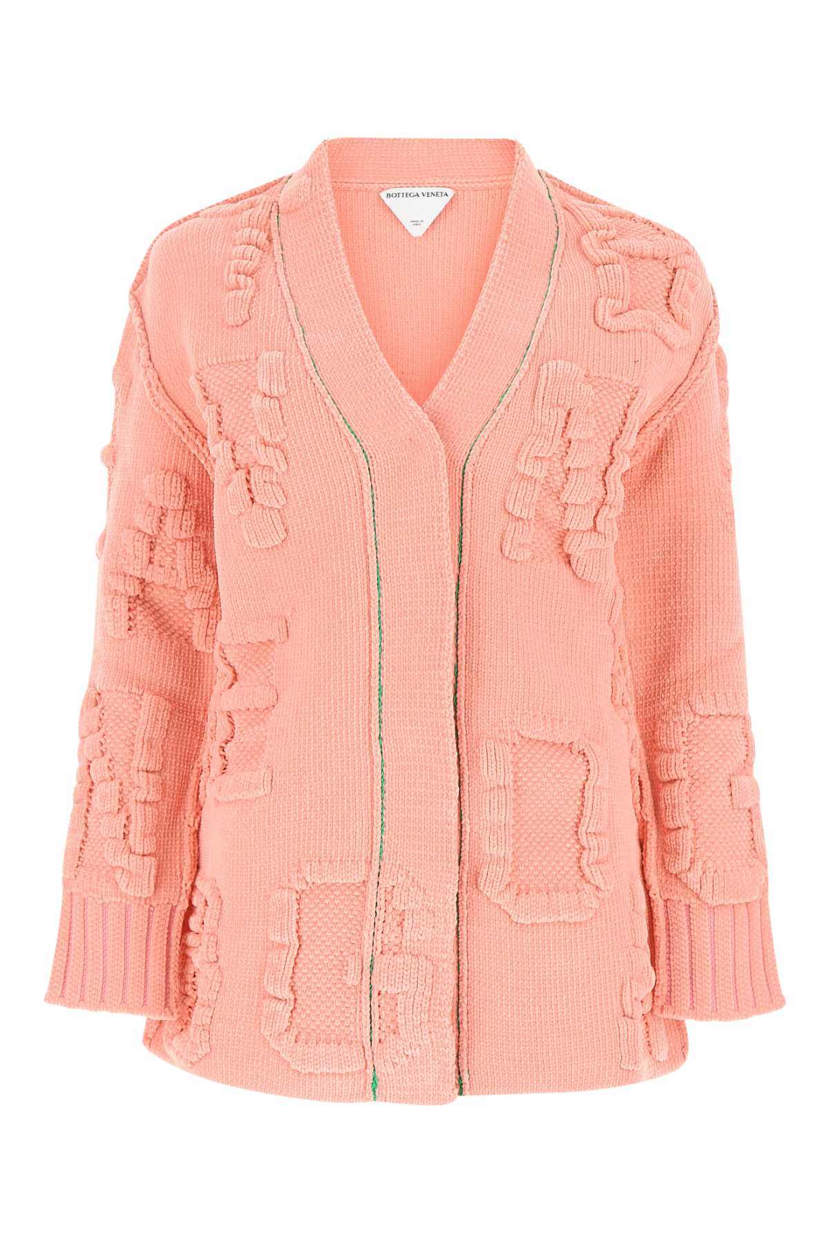 Pink Chenille Cardigan 5556 Exterior: Polyamide Elastane Maglieria