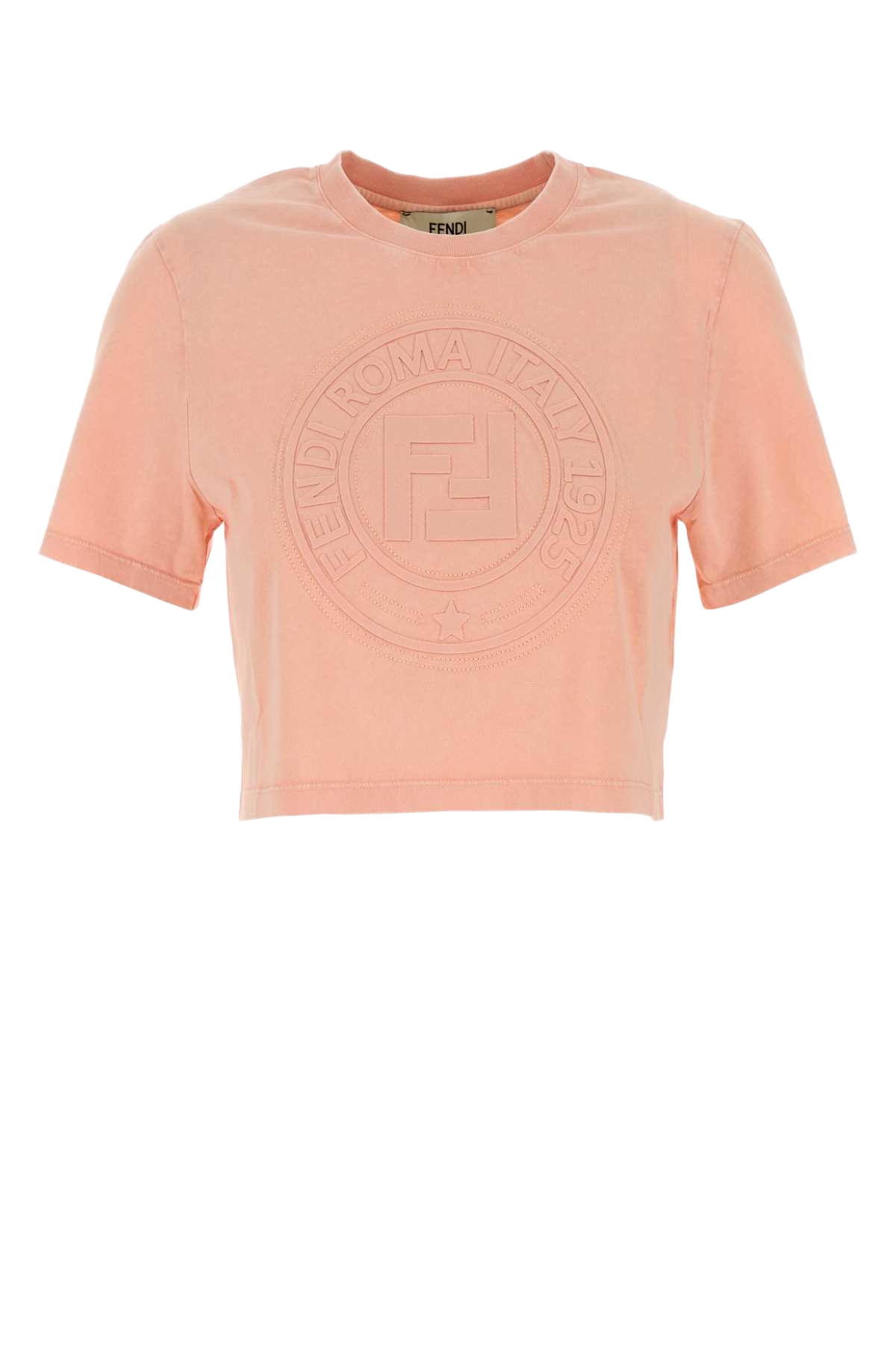 Pink Cotton T-Shirt Strawberry Exterior