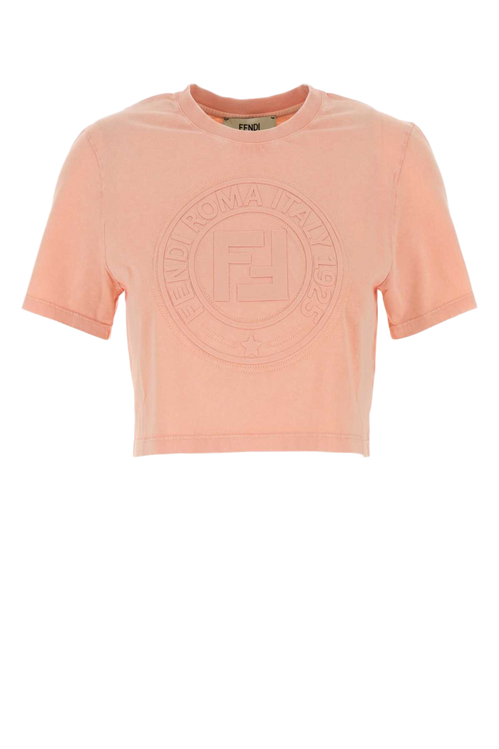 Pink Cotton T-Shirt Strawberry Exterior