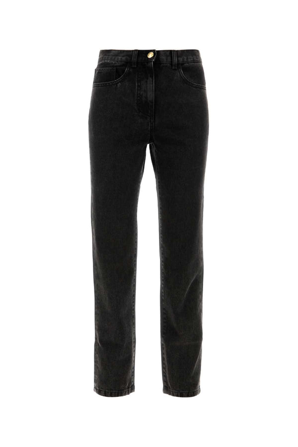 Palm Angels 100% Cotton jeans in black