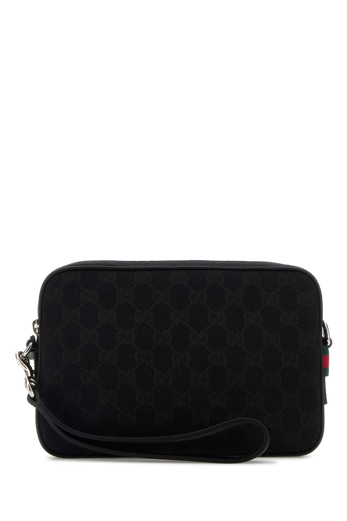 Black Gg Fabric Clutch Blkblkblkvr Borse A Tracolla