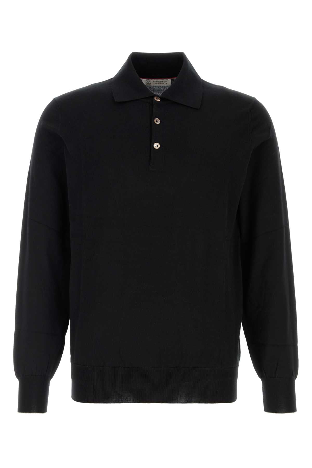 Black Cotton Polo Shirt Ch101 Exterior