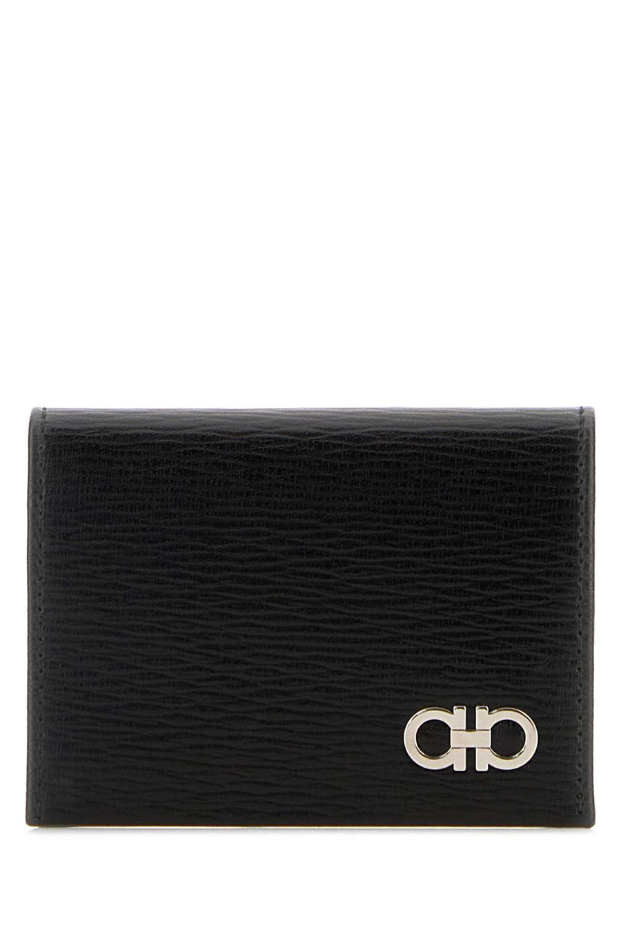 Black Leather Card Holder Nerofjordbluenero50 Portafogli