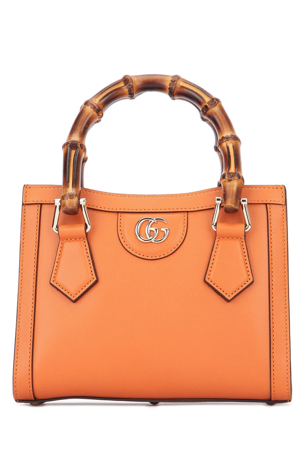 Gucci With Calf Skin top handle bag in orange
