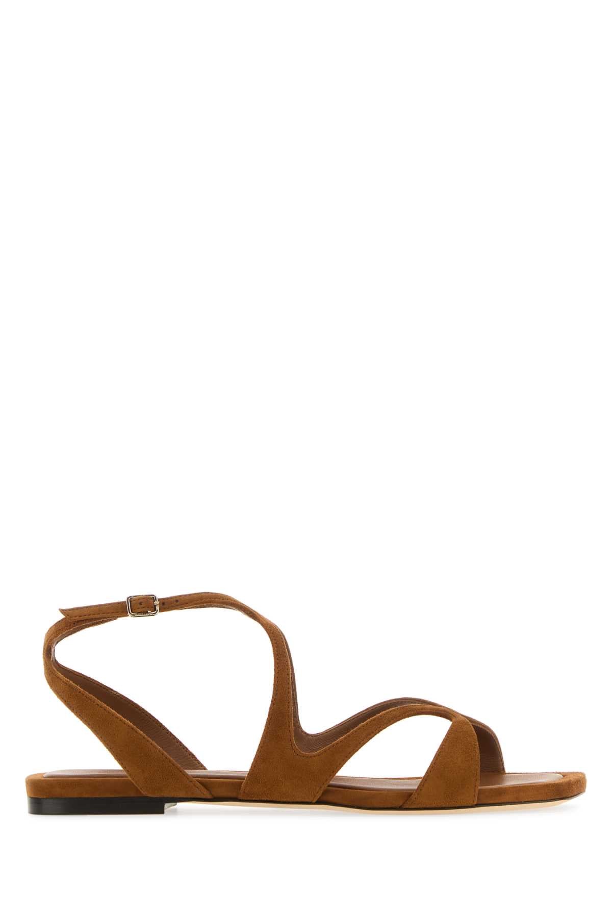 Tan Leather Salpa Metal Sandali