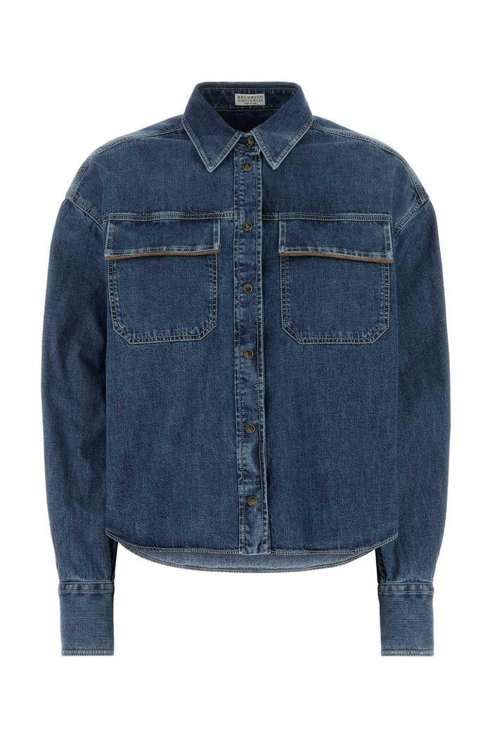 Denim Shirt C9031 Exterior: Cotton Camicie