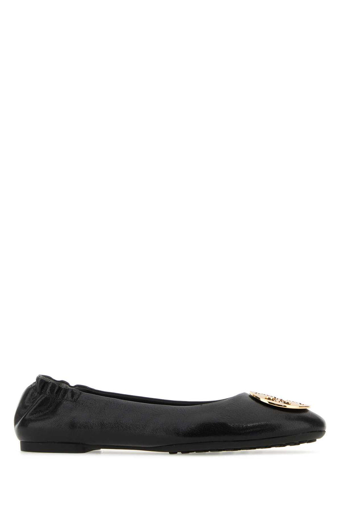 Black Leather Claire Ballerinas Ballerine